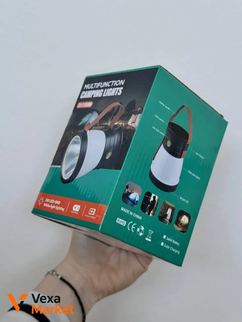 Многофункциональный LED фонарь ZJ-1158 Solar Charge — фото 2