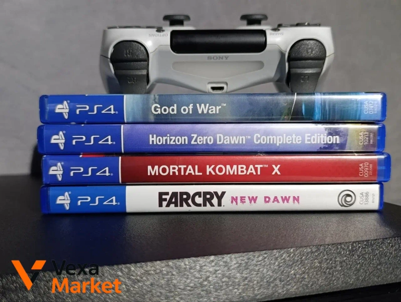 Игровая приставка Sony PlayStation 4 Pro с дисками — фото 2