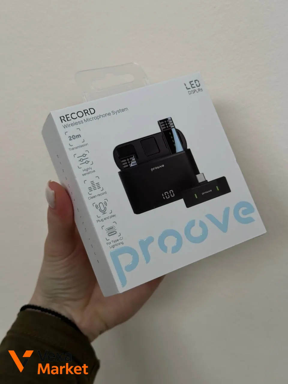 Бездротовий петличний мікрофон Proove Record Type-C + Lightning