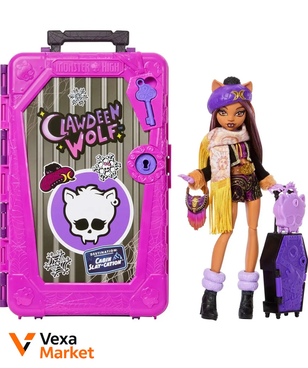 Кукла Monster High Клодин Вульф с чемоданом