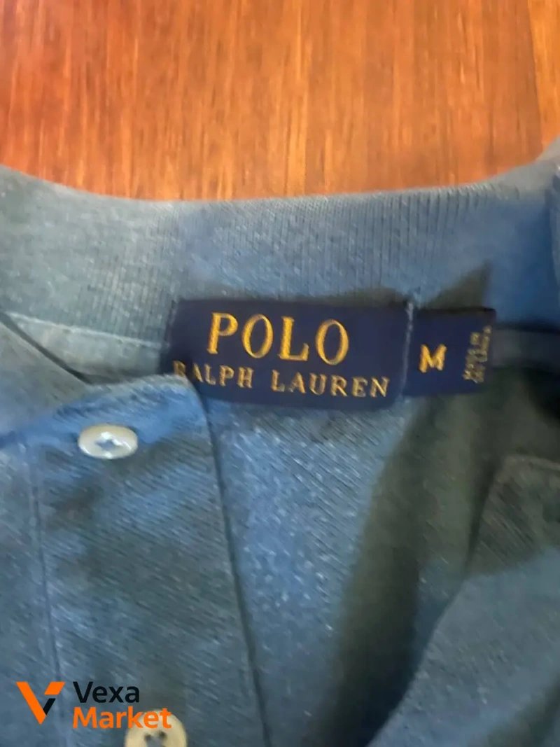 Кофта поло Ralph Lauren синяя мужская размер M — фото 2