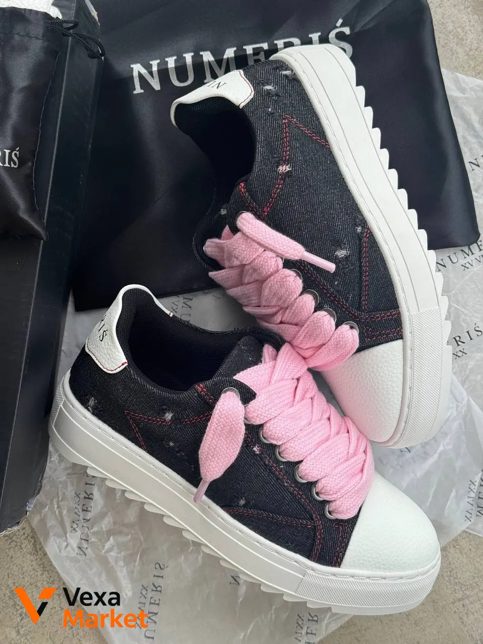 Numeris Pink Denim Женские кроссовки