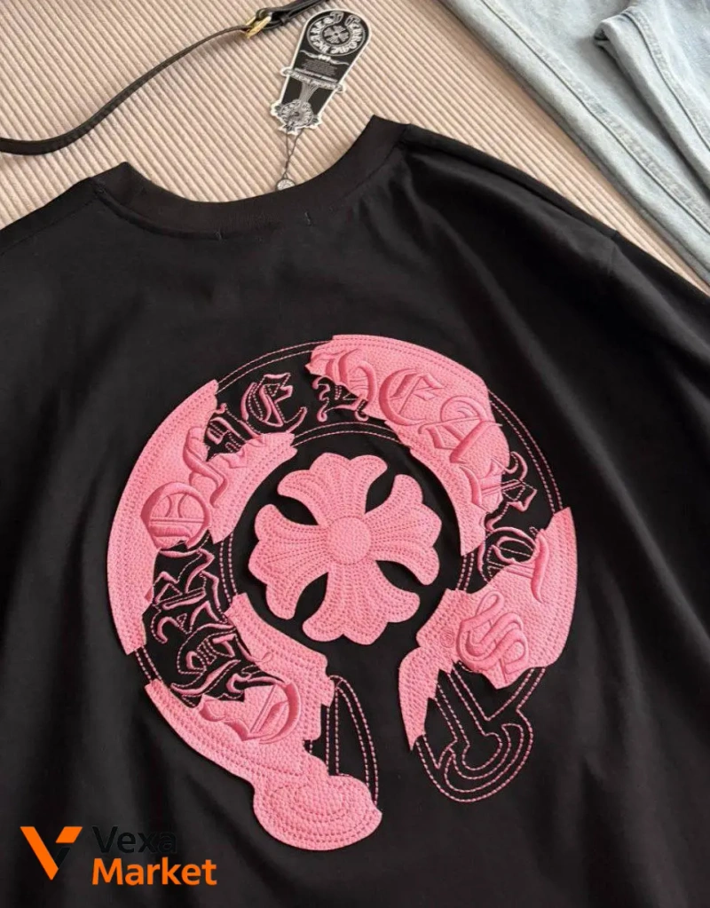 Футболка Chrome Hearts унисекс черная — фото 3