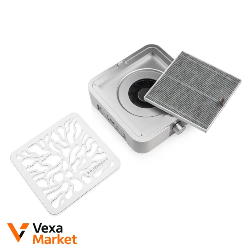 Вытяжка для маникюра MUSSON X2/X3 72W Graphite/Silver — фото 7