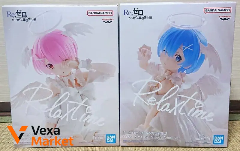 Фігурки Re:Zero Relax Time Rem & Ram Sweet Angel ver.
