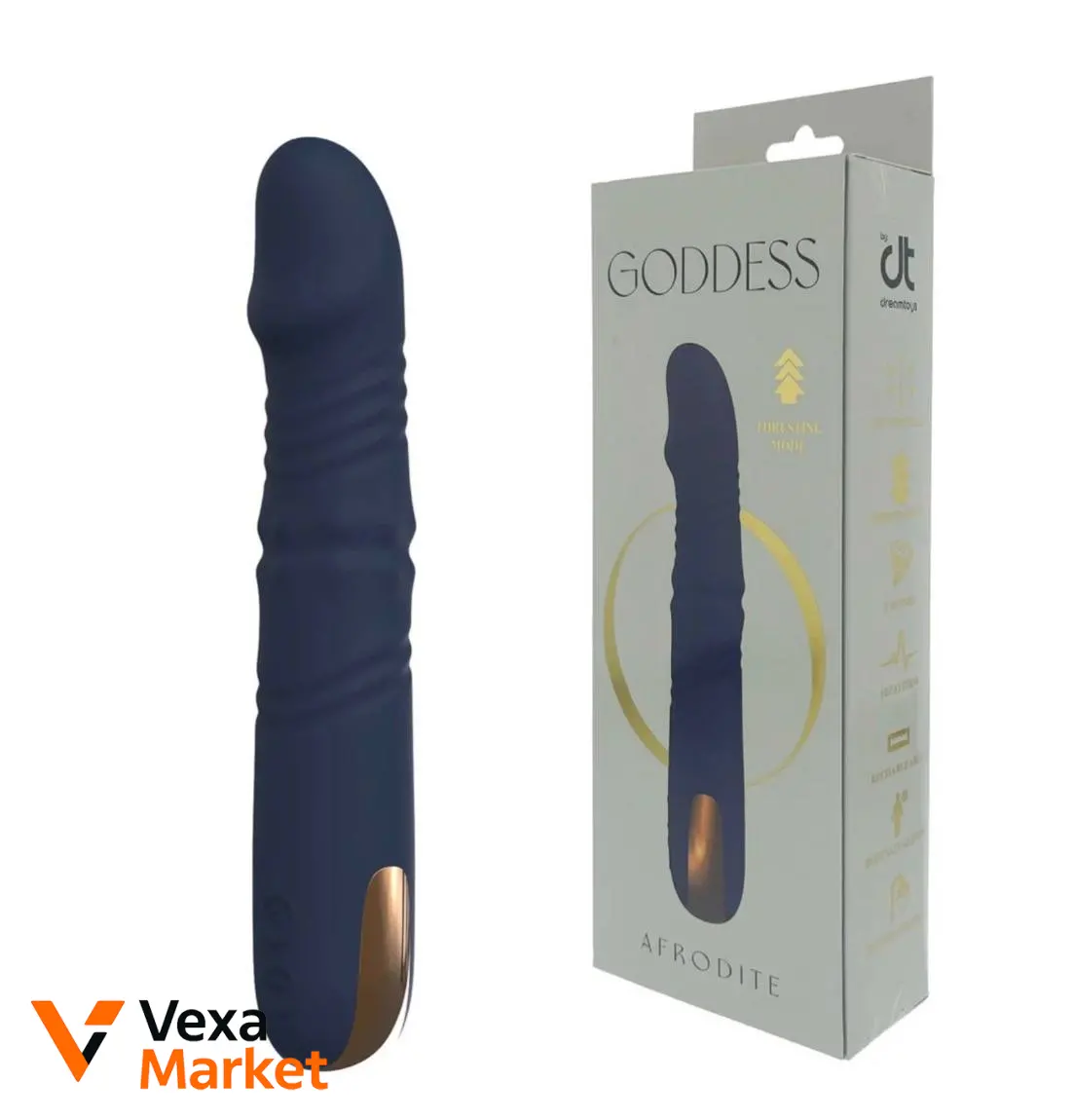 Вібратор Dream Toys Goddess Collection Afrodite з висуванням