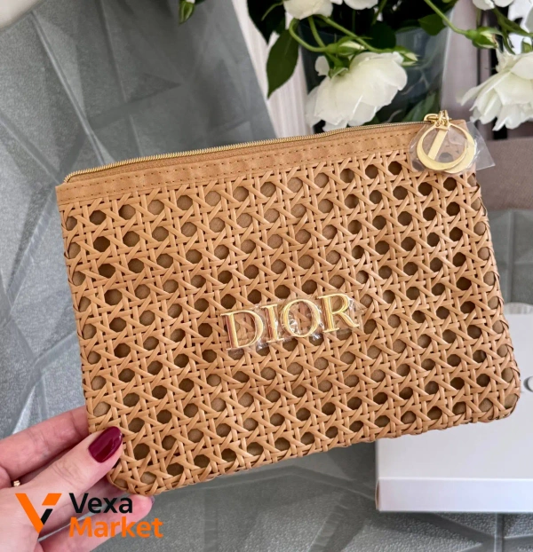 Клатч DIOR из ротанга 22х16 см