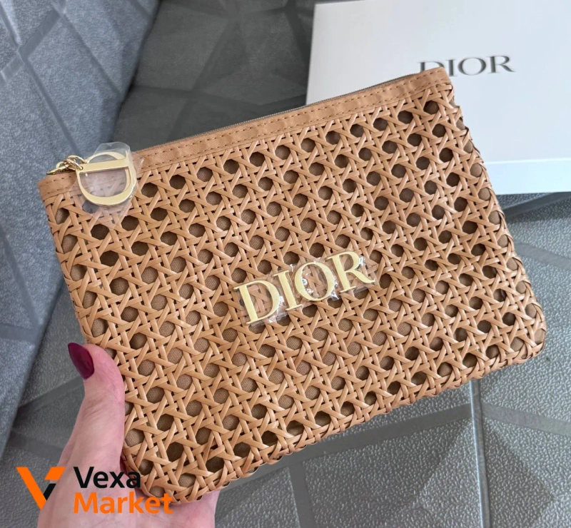 Клатч DIOR из ротанга 22х16 см — фото 5