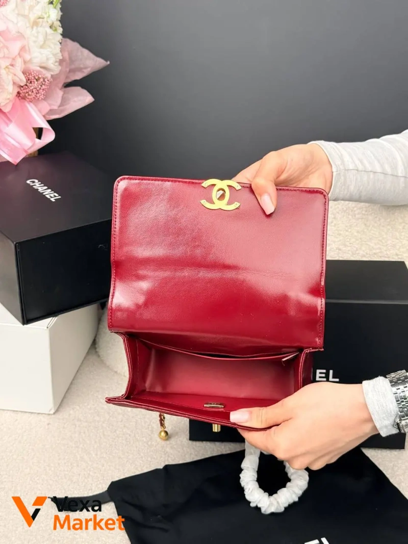 Chanel Mini Flap Bag из гладкой кожи — фото 4