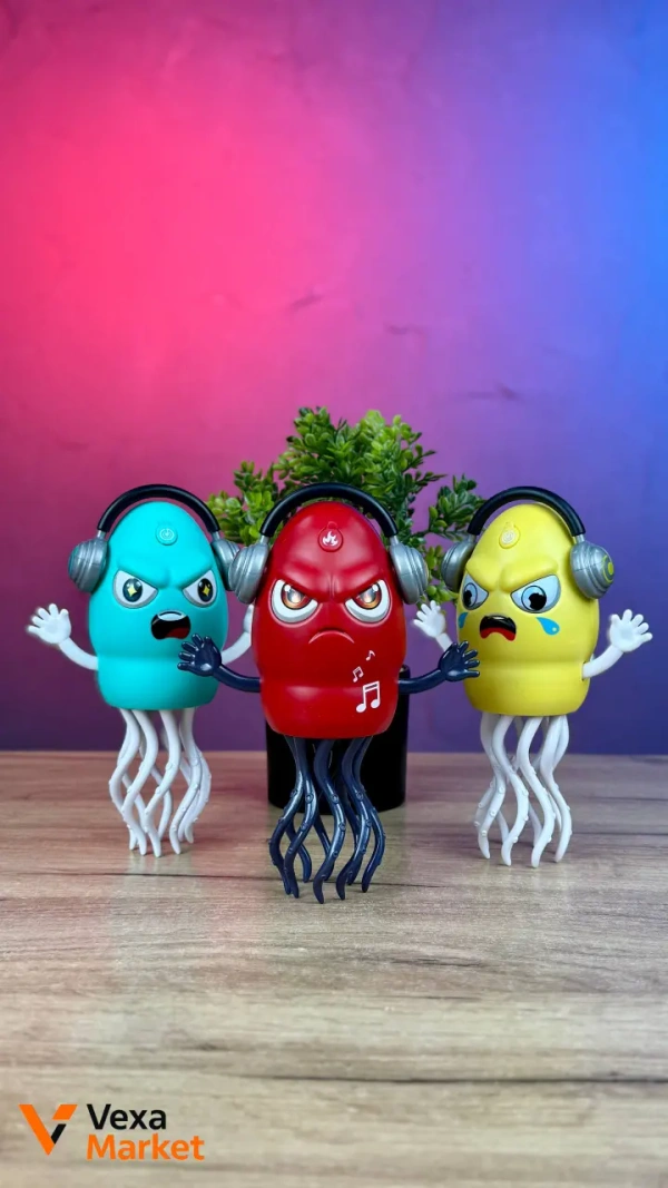 Танцующая игрушка-кальмар с подсветкой, музыкой и парогенерацией HJ 1038-1