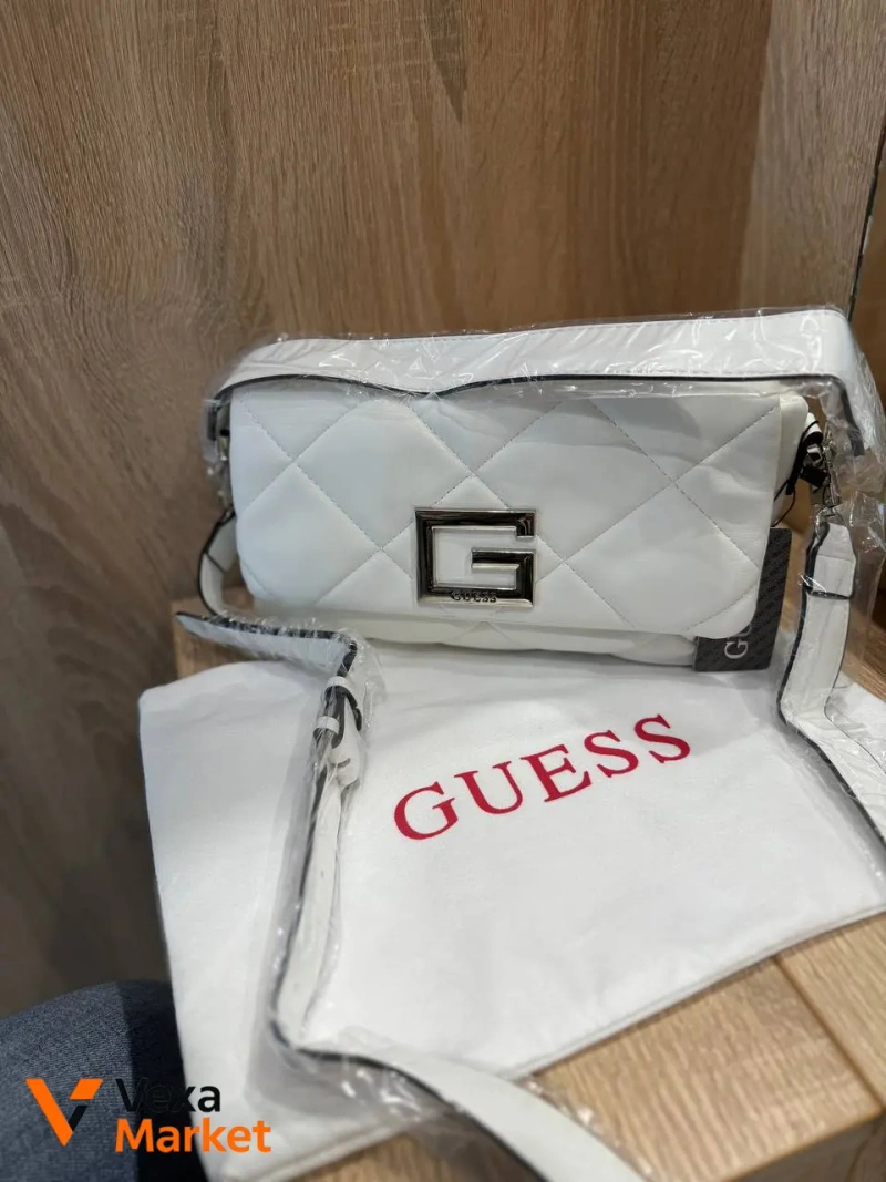 Женская сумка Guess белая — фото 3