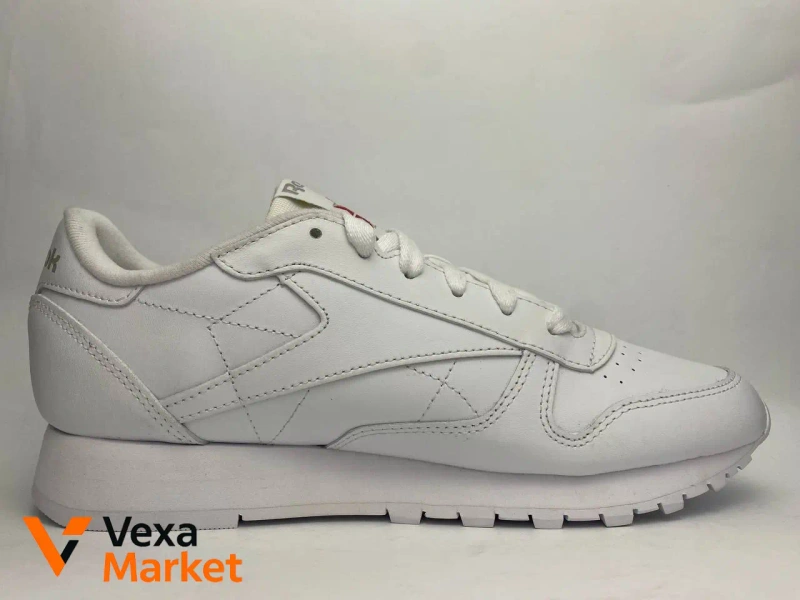 Reebok Classic Leather белые мужские кроссовки 38.5 размера — фото 2