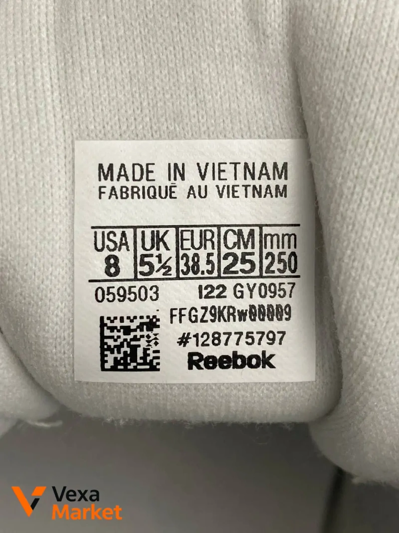 Reebok Classic Leather белые мужские кроссовки 38.5 размера — фото 4