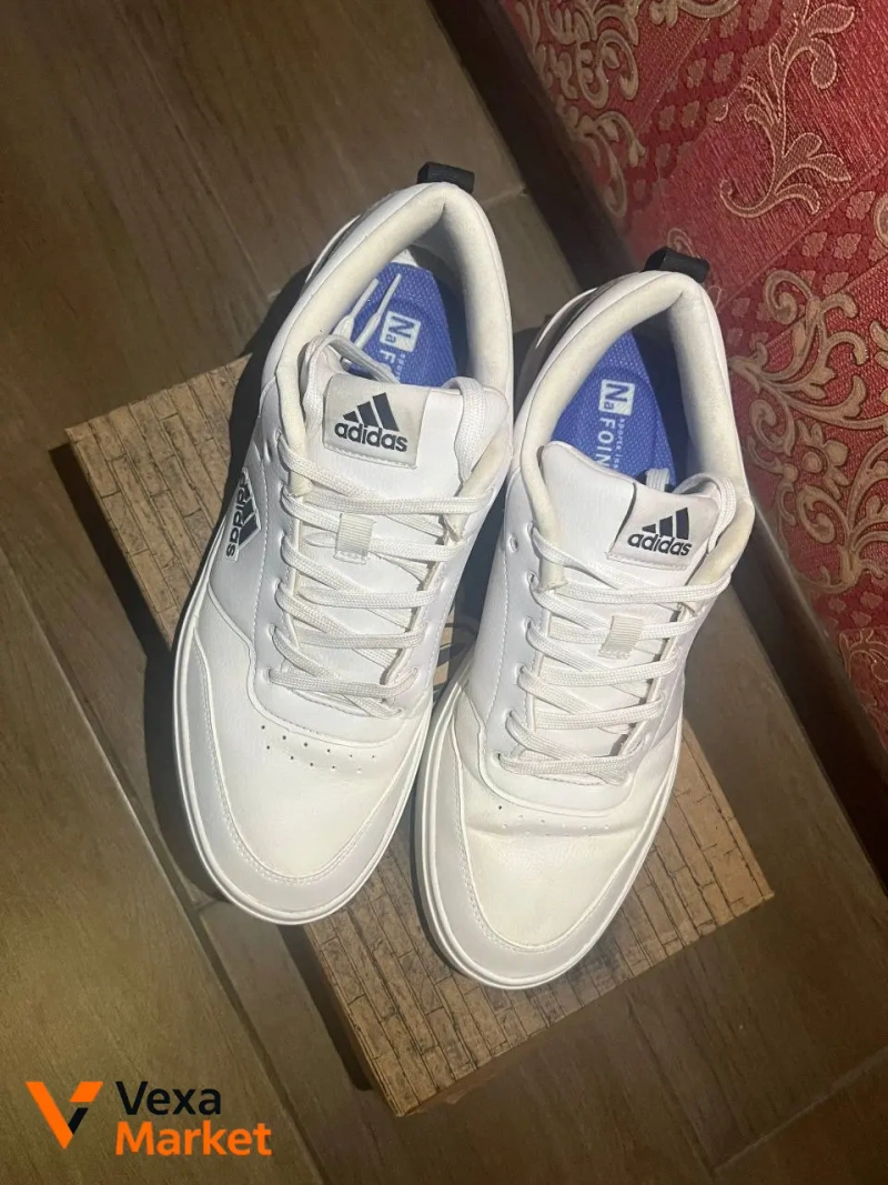 Кеди Adidas Park Street білі, розмір 47, штучна шкіра — фото 2