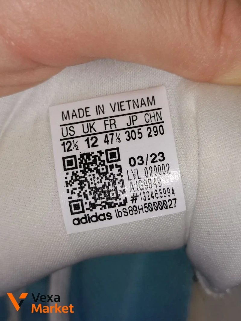 Кеди Adidas Park Street білі, розмір 47, штучна шкіра — фото 3