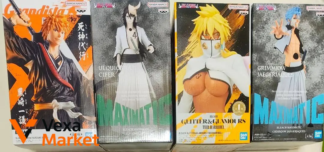 Фігурки по Блічу: Ichigo, Ulquiorra, Grimmjow