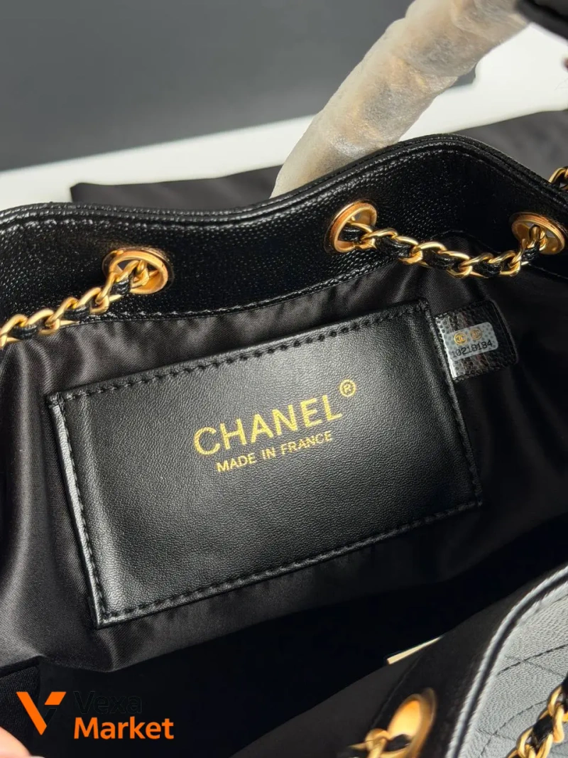 Chanel Hobo 25 черная зернистая кожа — фото 7