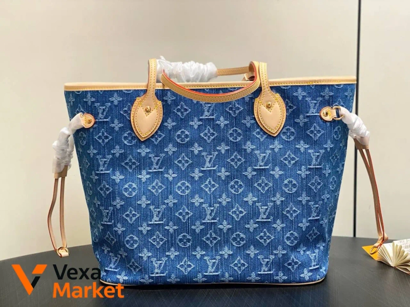 Сумка Louis Vuitton Neverfull Denim MM — фото 2
