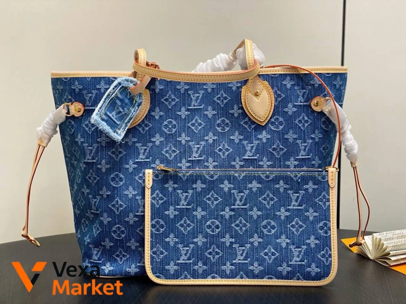 Сумка Louis Vuitton Neverfull Denim MM — фото 3