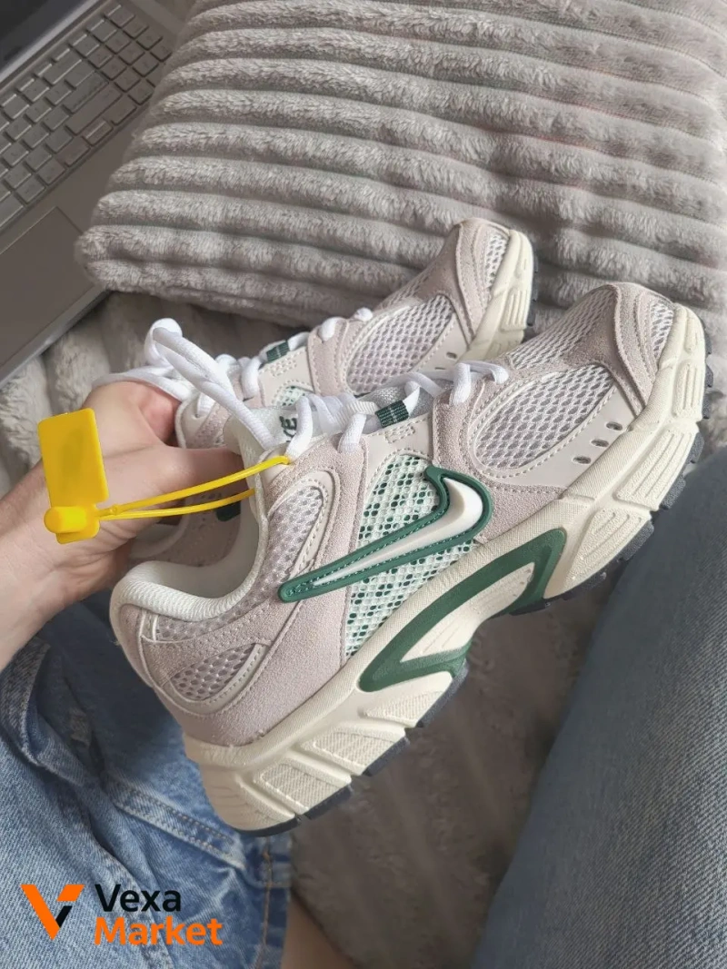 Nike V5 Замша Текстиль Бежевые Зеленые Кроссовки Мужские Женские 36-41 — фото 2