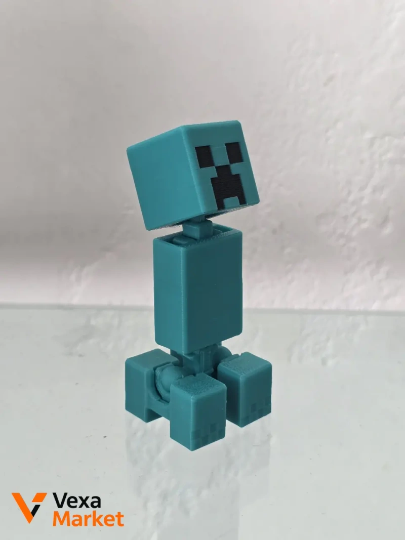 Фігурка Кріпер з Minecraft, рухома, будь-який колір — фото 3