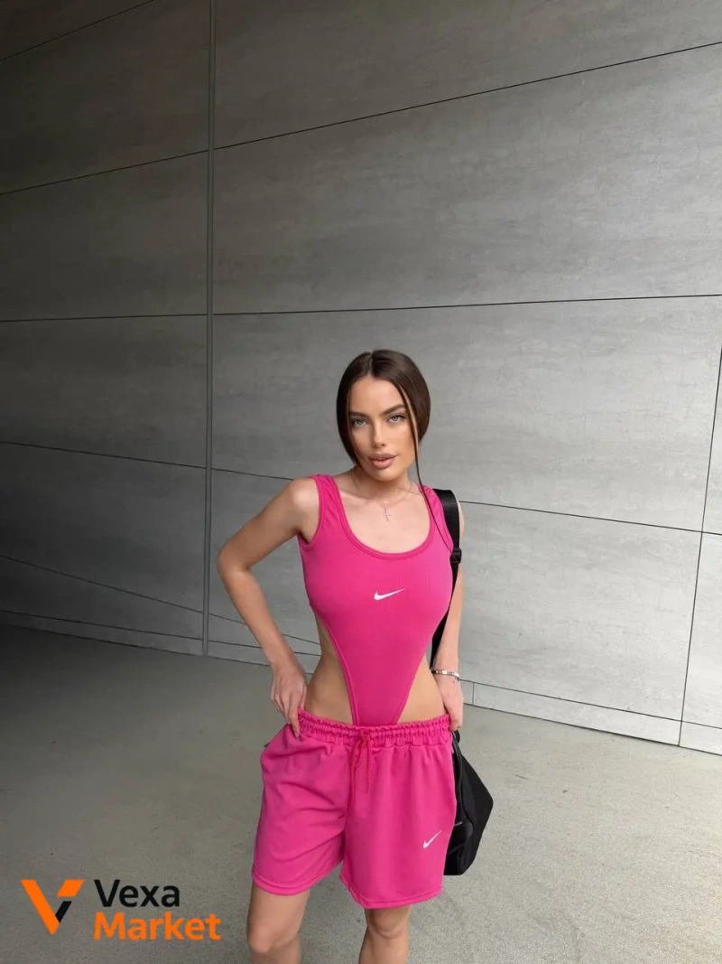 Костюм Nike жіночий (боді + шорти) — фото 2