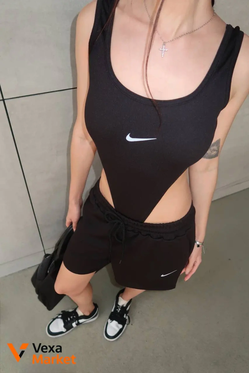 Костюм Nike жіночий (боді + шорти) — фото 7