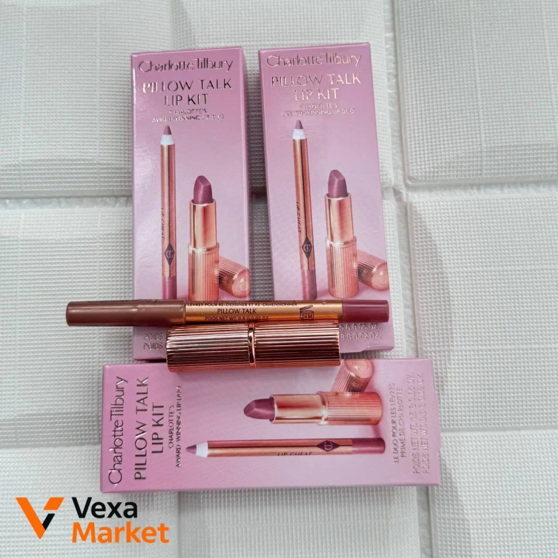 Набір для губ Charlotte Tilbury Pillow Talk Fair - олівець та помада — фото 2