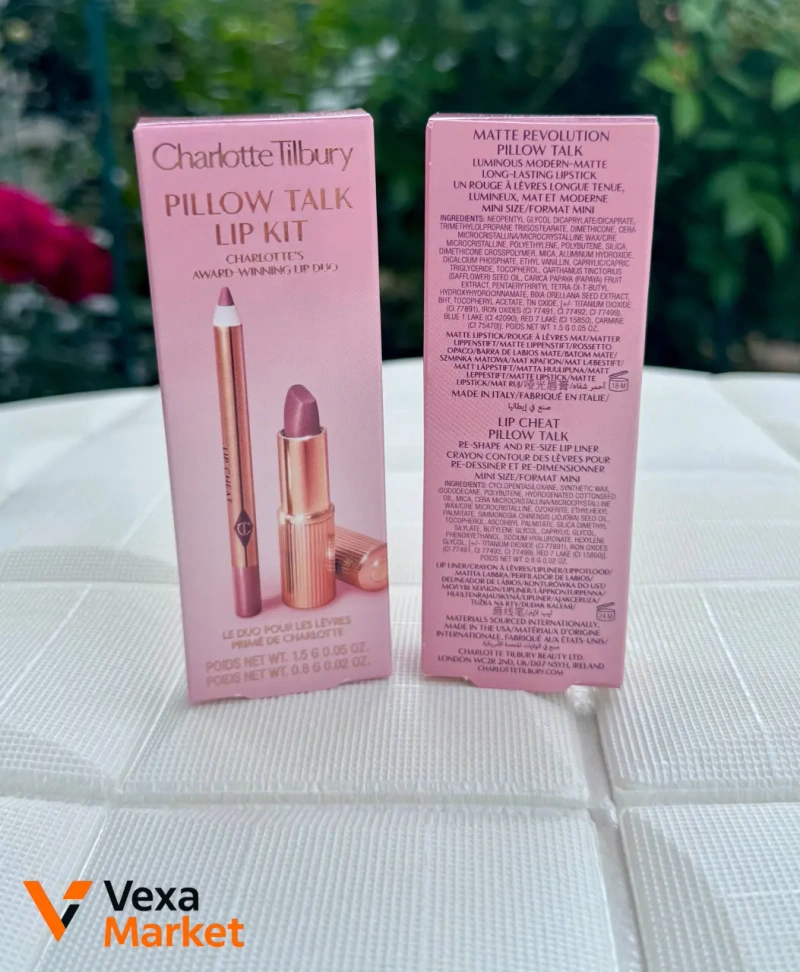 Набір для губ Charlotte Tilbury Pillow Talk Fair - олівець та помада — фото 3