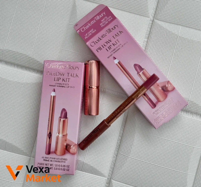 Набір для губ Charlotte Tilbury Pillow Talk Fair - олівець та помада — фото 4