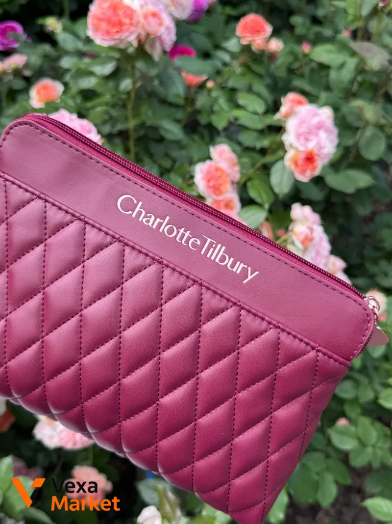 Косметичка Charlotte Tilbury рожева з PU-шкіри — фото 6