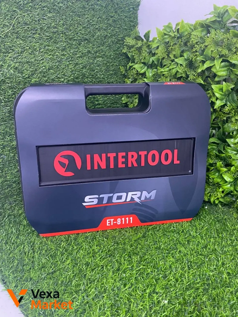 Набір інструментів Intertool ET-8111 1/2 & 1/4 111 од Super Lock Cr-V Storm — фото 4