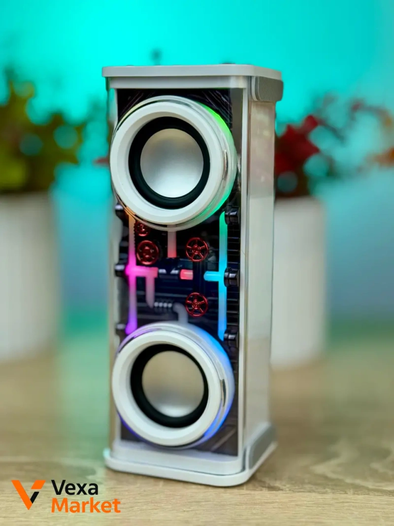 Стильна колонка V8 Armour Speaker з підсвічуванням — фото 2