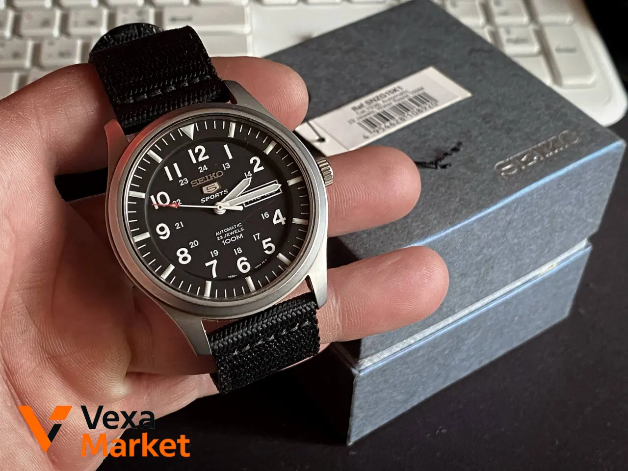 Мужские механические часы Seiko 5 Automatic Military 7S36