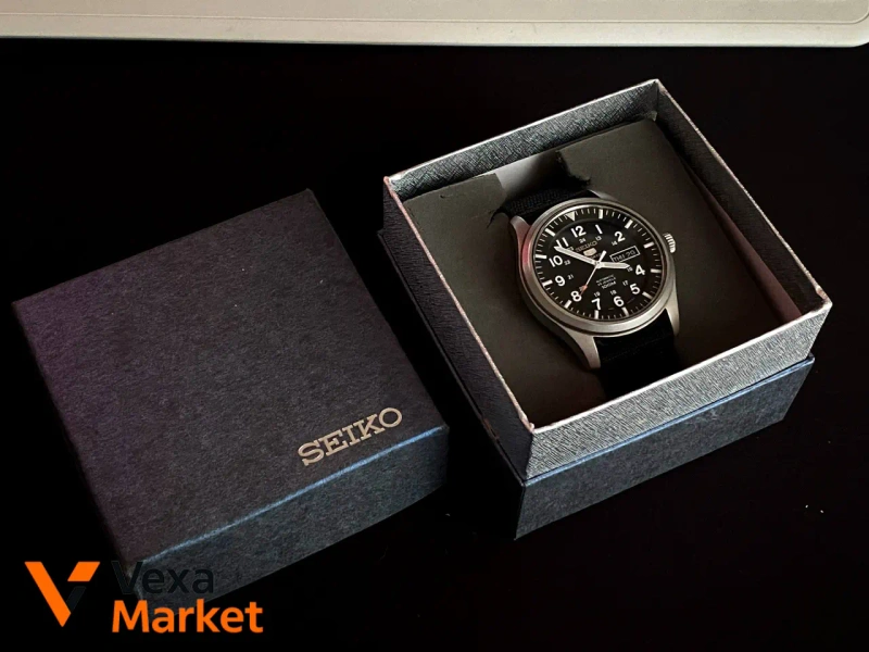 Мужские механические часы Seiko 5 Automatic Military 7S36 — фото 5
