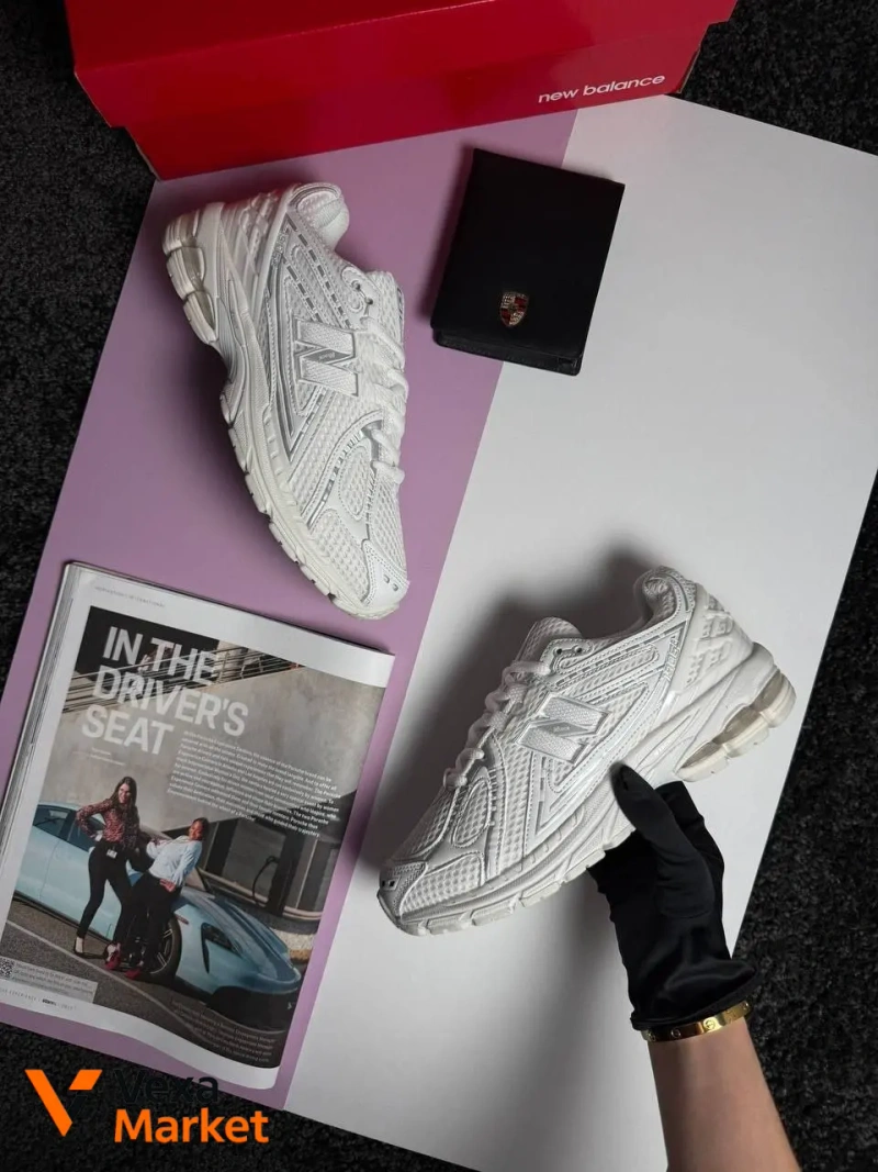 Жіночі кросівки New Balance шкіра/сітка, виробництво В'єтнам — фото 2