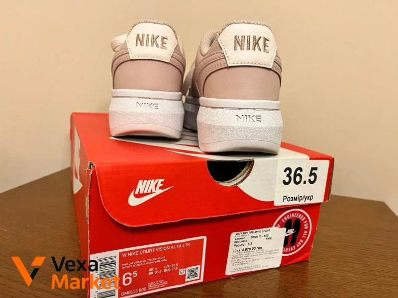 Жіночі кросівки Nike Court Vision Alta LTR Pink Oxford DM0113-600 Розмір 36.5 — фото 2