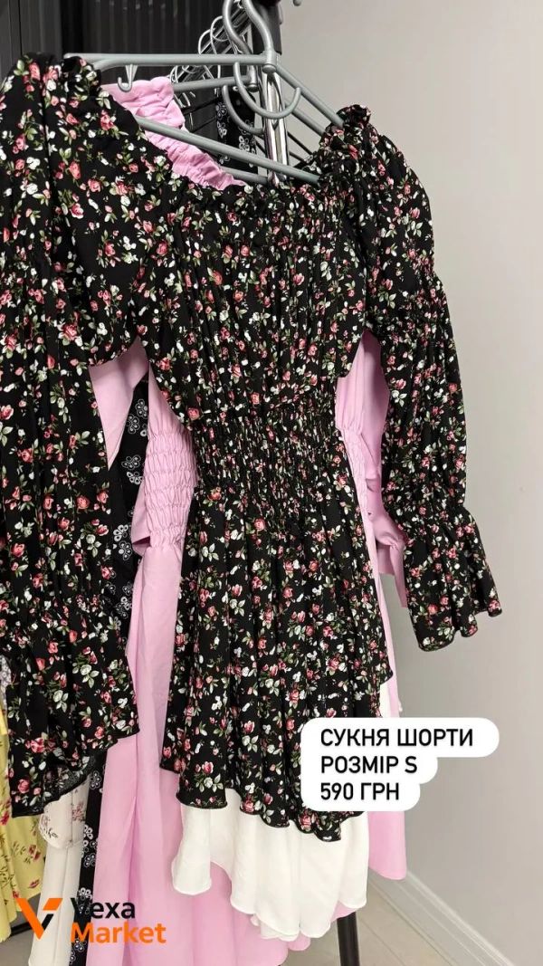 Сукня шорти з квітковим принтом