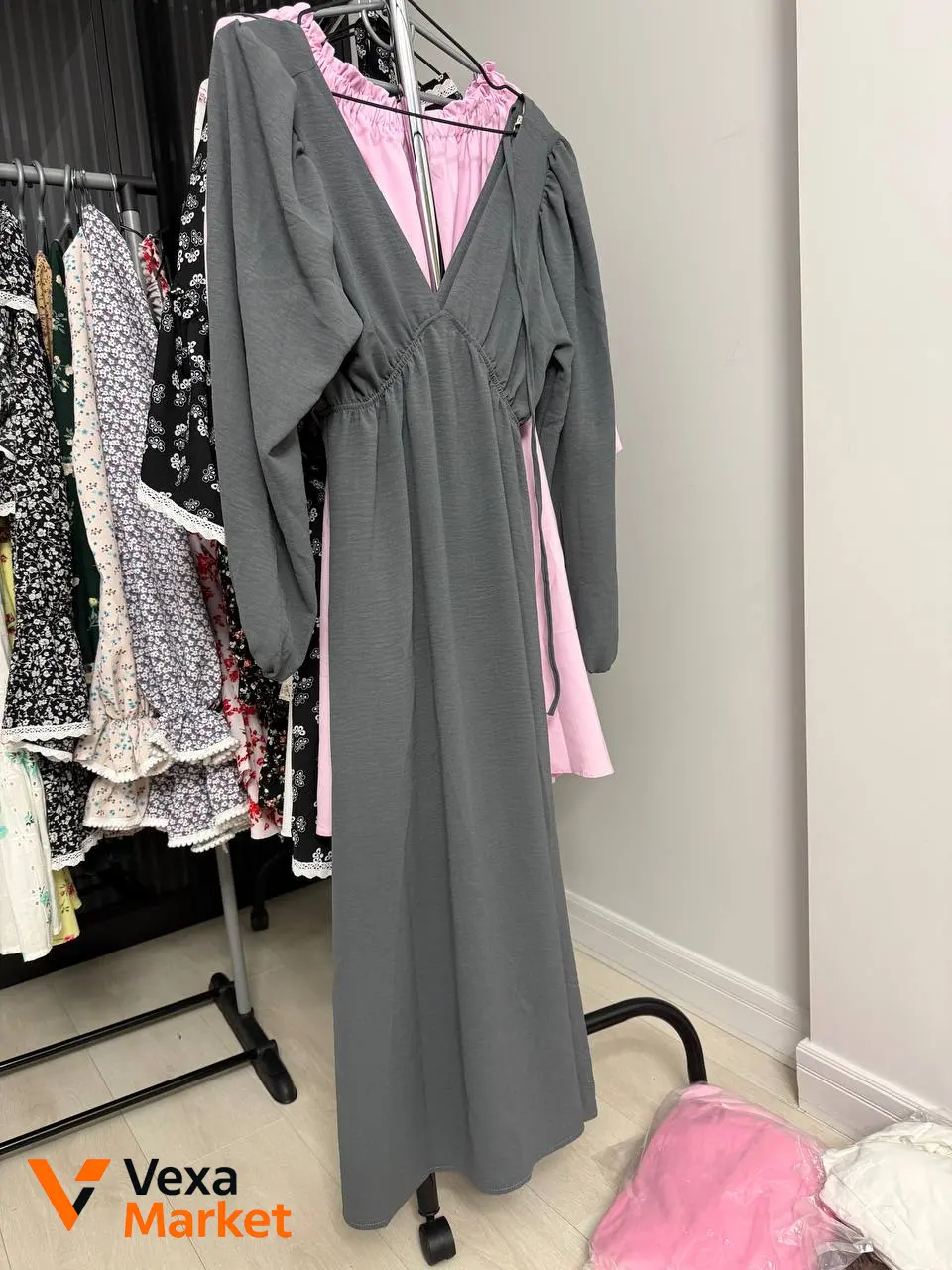 Довга сукня креп жатка розмір S