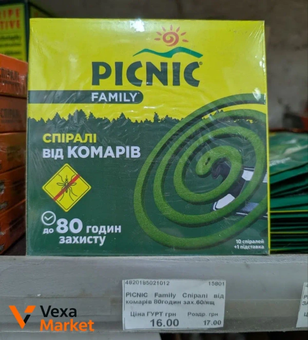 Спіралі від комарів Picnic Family 10 шт