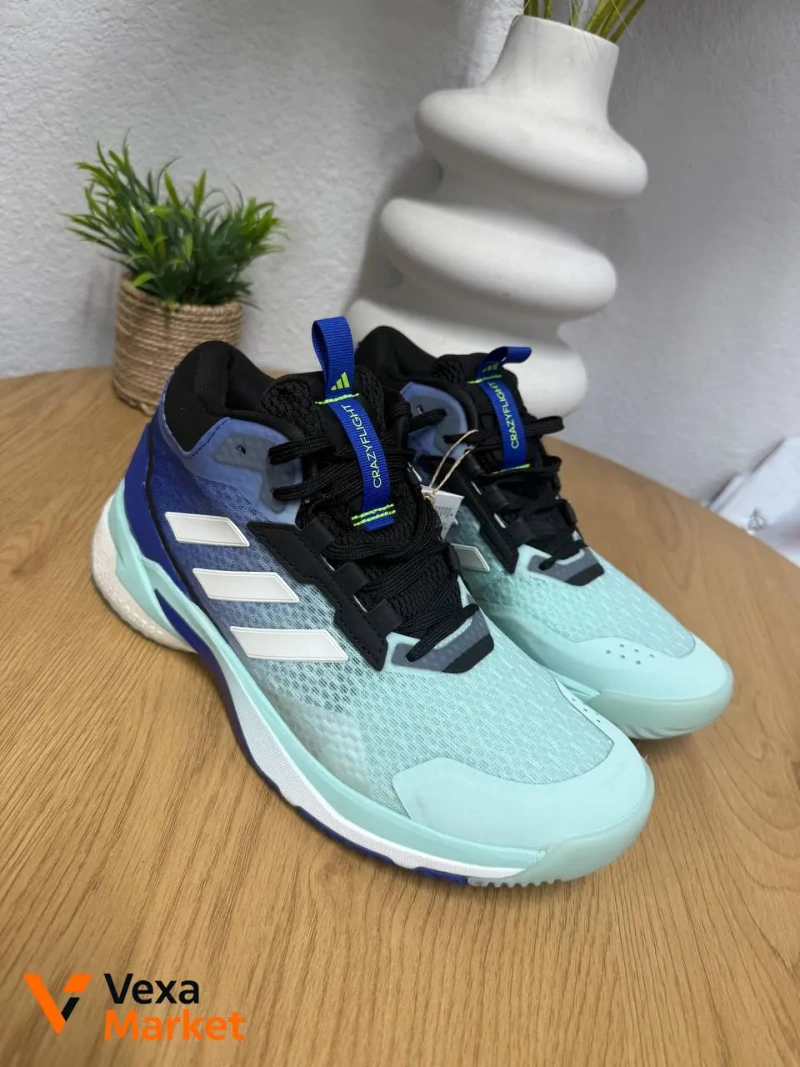 Adidas Crazyflight 40 розмір (25,5 см) м'ятно-синьо-чорні — фото 2
