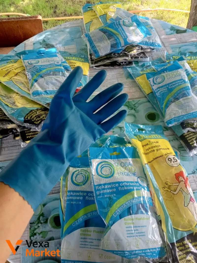 Рукавички гумові POLSTAR, GLOBAL FOOD HYGIENE для побуту та роботи — фото 2