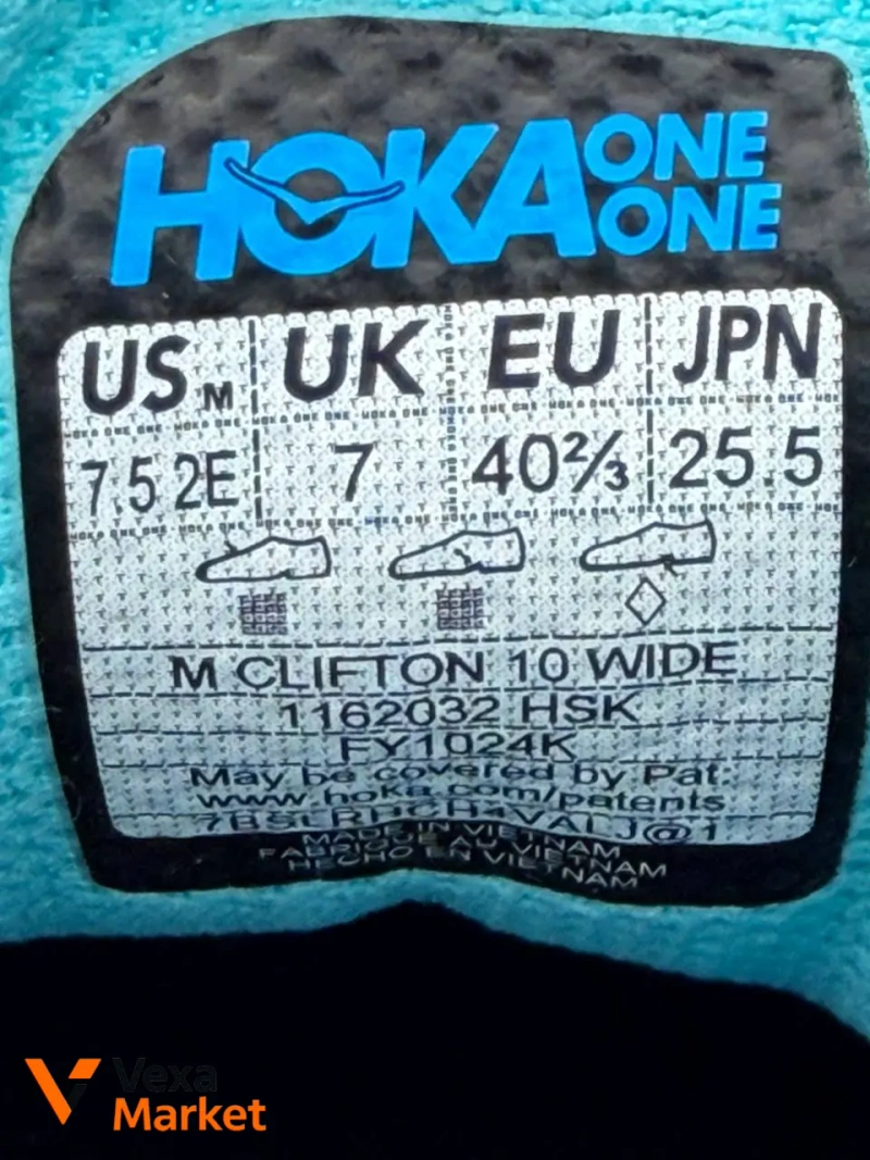 Hoka Clifton 10 синие мужские кроссовки — фото 5