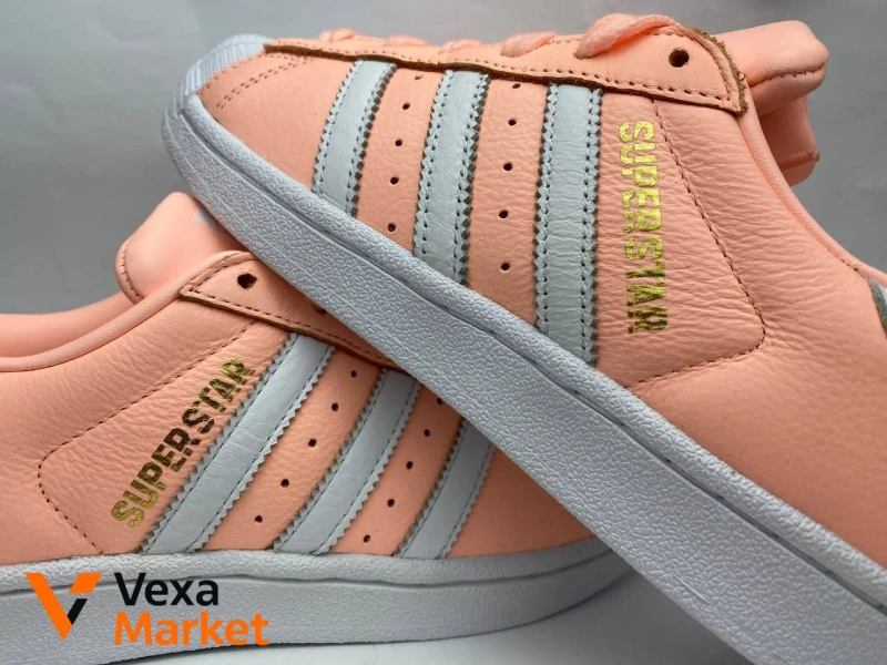Adidas Superstar B42001 рожеві жіночі кросівки — фото 5