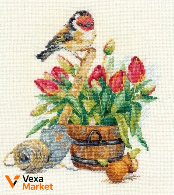 Набір для вишивання хрестиком Classic Design 8362 Весняні турботи 23*20 см