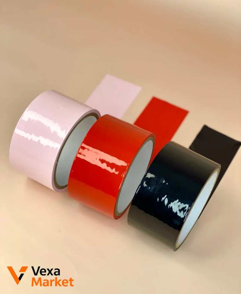 Бондажна стрічка для БДСМ-фіксації "Duct Tape" 5 см x 10 м ПВХ — фото 2