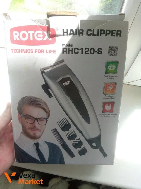 Машинка для стрижки Rotex RHC120-S с насадками