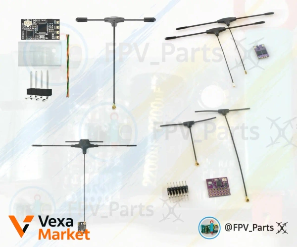 Радіоприймачі Bayck ELRS 2.4, Happymodel ES900 DUAL RX ELRS Diversity 915MHz, Happymodel EPW6 TCXO RX 2.4G ExpressLRS, SpeedyBee 2.4GHz ERLS, BetaFPV SuperX Mono RX 2.4G+915Mhz Gemini