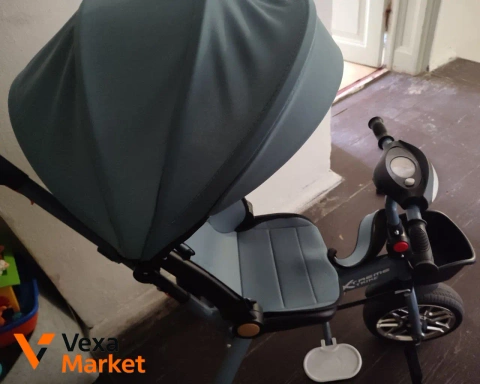 Детский велосипед с сумкой