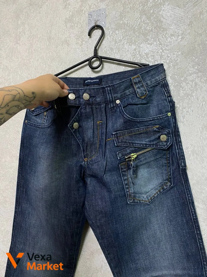 Armani vintage baggy jeans L — фото 3